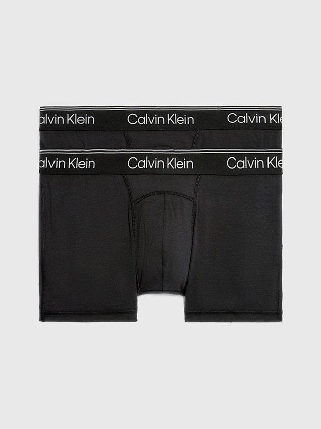 Calvin Klein USA 2 Pack - Athletic Cotton Mens Trunks Black 1285094-OR